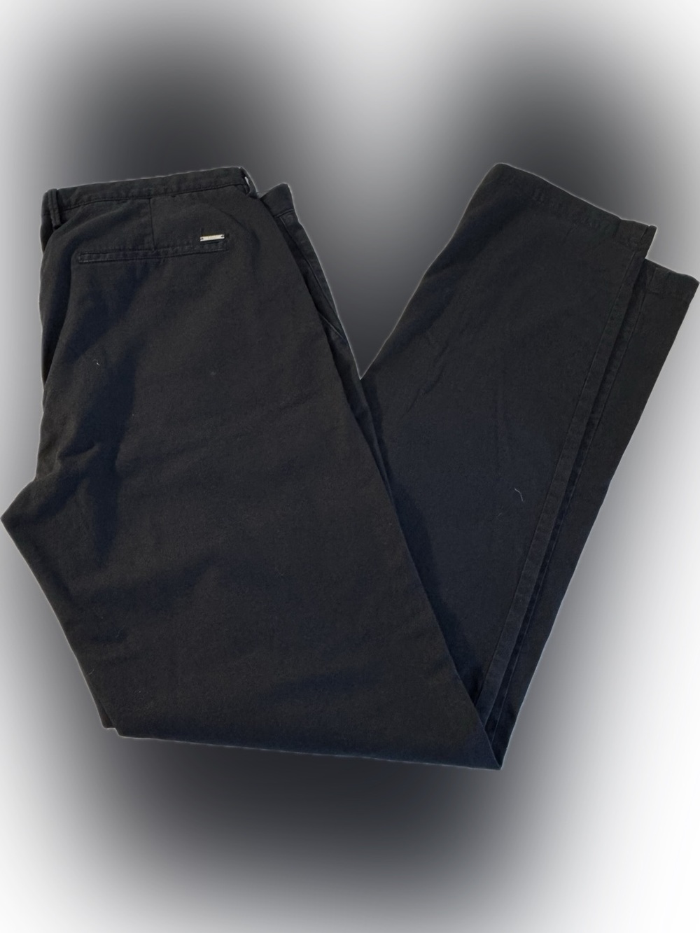 Hugo Boss Stretch Dress Pants Men’s Dark Navy Blue Flat Front  Size 36R